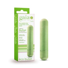American Brand Blush Gaia 4" Green Mini Bullet Vibrator for Women AAA Battery Required Made from Sustainable BioFeel