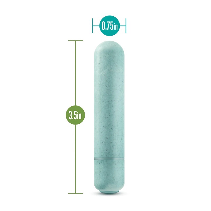 American Brand Blush 4" Mini Eco Aqua Mini Bullet Vibrator for Women Masturbation Plant-Based Made from Sustainable