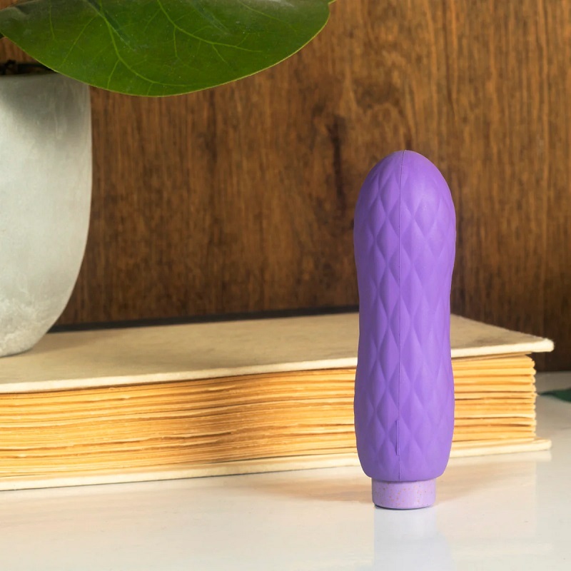 Plant-Based 4"(10.16cm) Multifunction Powerful Vibrator in Lilac Clitoral Stimulator Sustainably Made with BioTouch