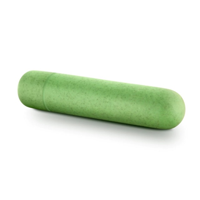 American Brand Blush Gaia 4" Green Mini Bullet Vibrator for Women AAA Battery Required Made from Sustainable BioFeel