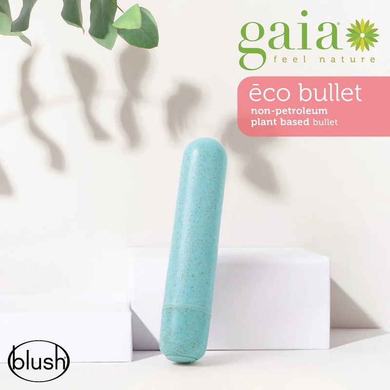 American Brand Blush 4" Mini Eco Aqua Mini Bullet Vibrator for Women Masturbation Plant-Based Made from Sustainable