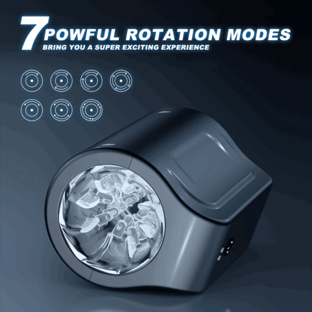 Niot Masturbator Cup with 7 Thrusting & Rotating and 7 Vibrating Mode Sex Toys for Men Pleasure