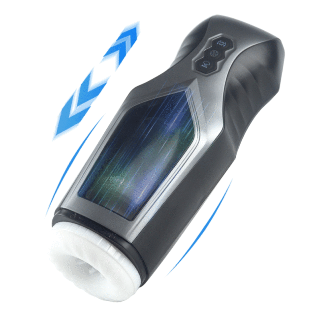 HGOD 007 LCD Display 9-Frequency Suction 9-Frequency Vibration Heating and Sexy Voice Enabled Male Masturbator
