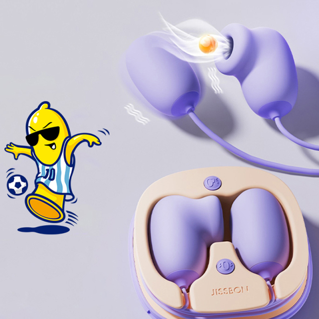 Jissbon Earphones Shaped Vibrator Wired Control with 5 Sucking and 8 Vibrating Function for Women Clitoral Stimulation