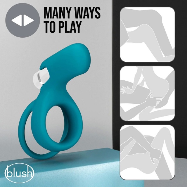 Wholesale Blush Noje C2 Juniper Rechargeable Vibrating Penis Cock Ring Made with Puria™ Silicone