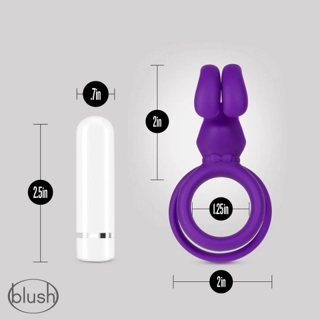 Wholesale Blush Noje C3 Iris Rechargeable Vibrating Penis Cock Ring Made with Puria™ Silicone