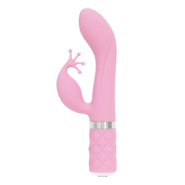 Luxury Sex Toy Pillow Talk Kinky Vibrator Massager, Multi Speed with Swarovski Crystal Button, Deep and Rumbly PowerBullet Vibrations with Two Independently Motors