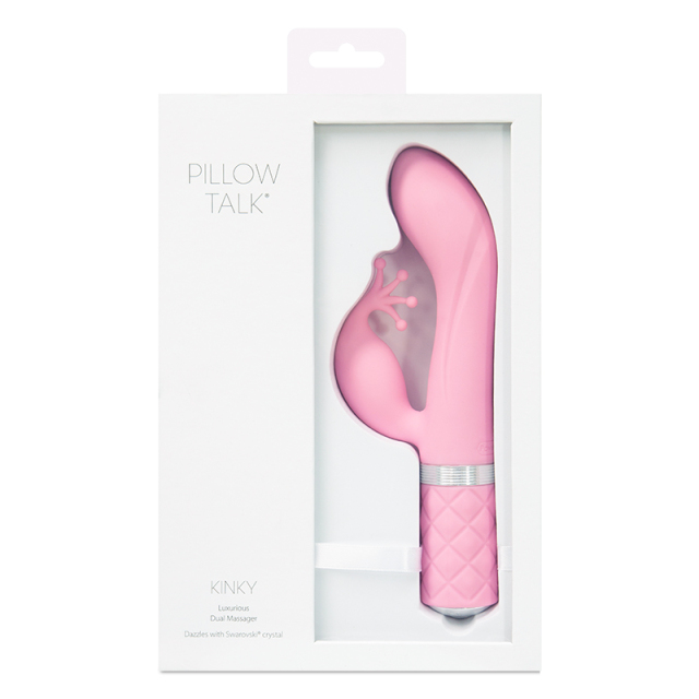 Wholesale Luxury Sex Toy Pillow Talk Kinky Vibrator Massager Pink, Multi Speed with Swarovski Crystal Button, Deep and Rumbly PowerBullet Vibrations with Two Independently Motors