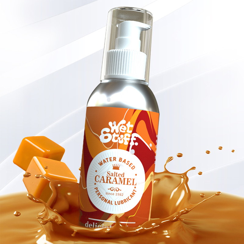 Wet Stuff Lubricant Salted Caramel Flavor Edible Water Based Lube Vaginal Anal Massage Oil 150g Sex Adult Intimate Products for Couples