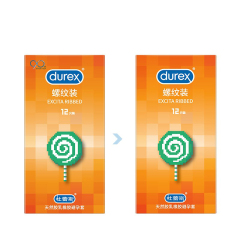 Durex Excita Ribbed 12S Condoms 3D Ribbed Pleasure for Adult Easy on For Greater Comfort