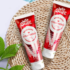 Wholesale Wet Stuff Strawberry Flavor Personal Lubricant Edible Water Based 100g Flavored Lube for Blowjob