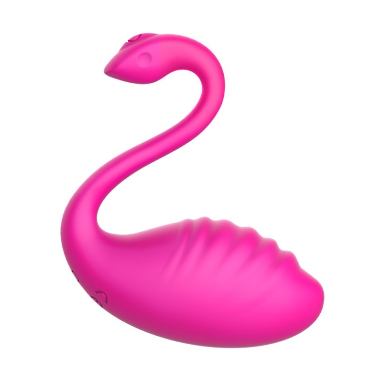 Wholesale Swan Phone APP & Wireless Remote Control Wearable Vibrator with 9 Speed Function for Women Masturbation