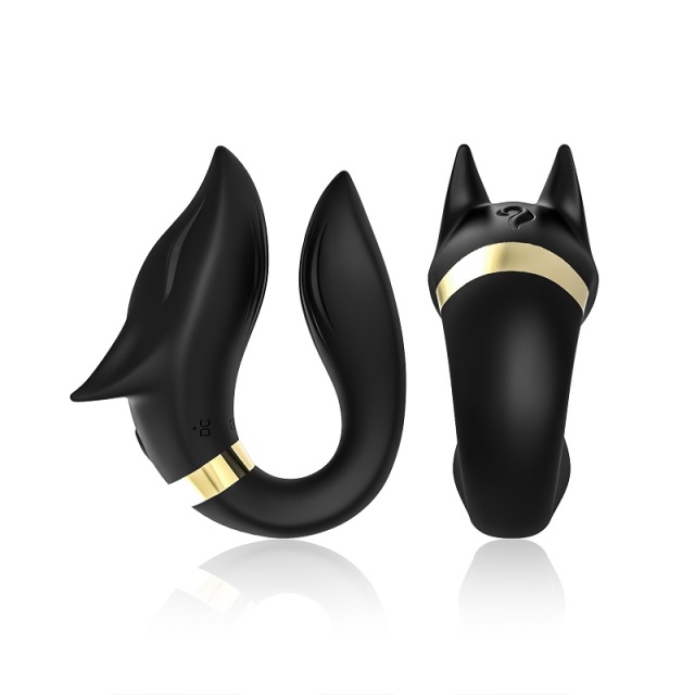 USK GZ01 Fox C-Shaped Clit Vibrator Remote Control with 9 Speed Function for Women Clit Stimulation