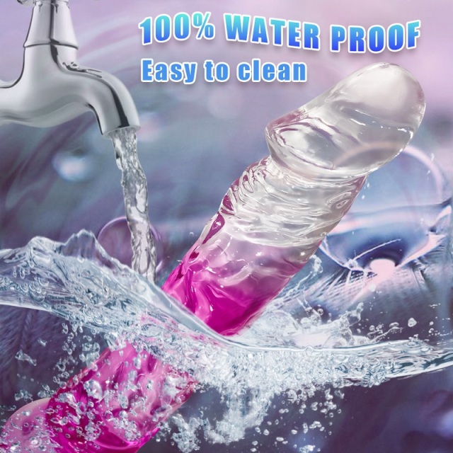 9.5 Inch Dildo with Gradient Pink Color for Women Clitoral and Anal Masturbation Cheap Female Sex Toys
