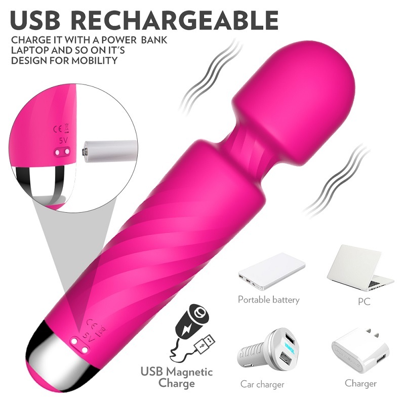 S218-2 Hero Wand Massager with 9 Vibration Speed for Back Neck Shoulder Sports Recovery and Clitoral Stimulation