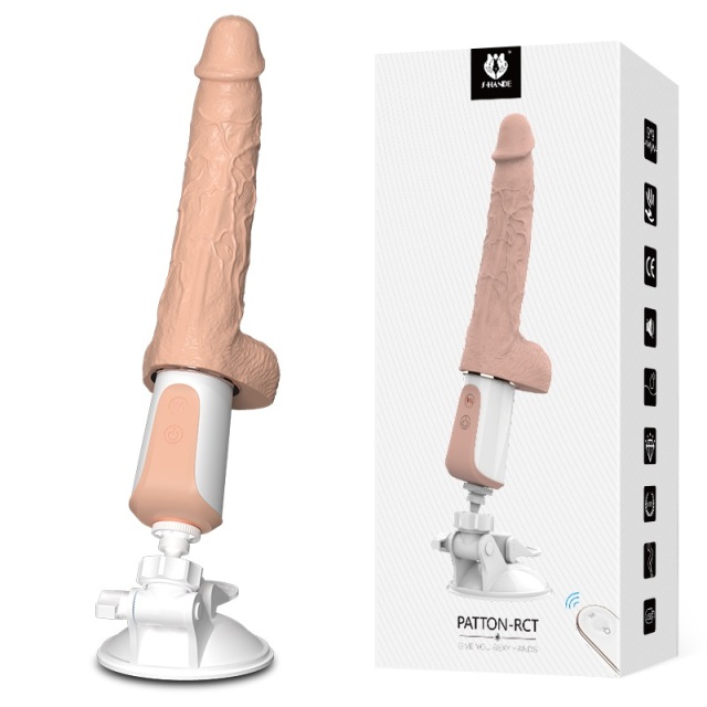 s269-2 cheap electric remote dildo vibrator machine with 9 gyrating and 9 vibration mode heating function for men or women