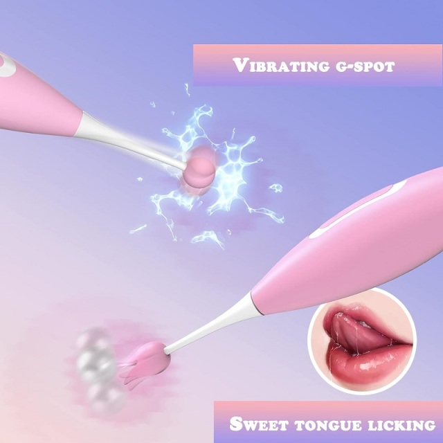 Woodpecker Vibrator With 8 Vibration Sucking Climax Massager for Woman G Spot Clitoral Female Fast Orgasm Two Attachment Heads