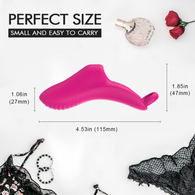 S116 finger sleeve vibrator sex toy for women with 9 vibration modes clitoral stimulation