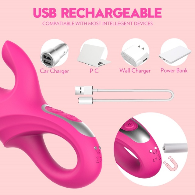 S139 new hot dual vibrator sex toys for woman with 9 vibration modes for female clit and g spot masturbation