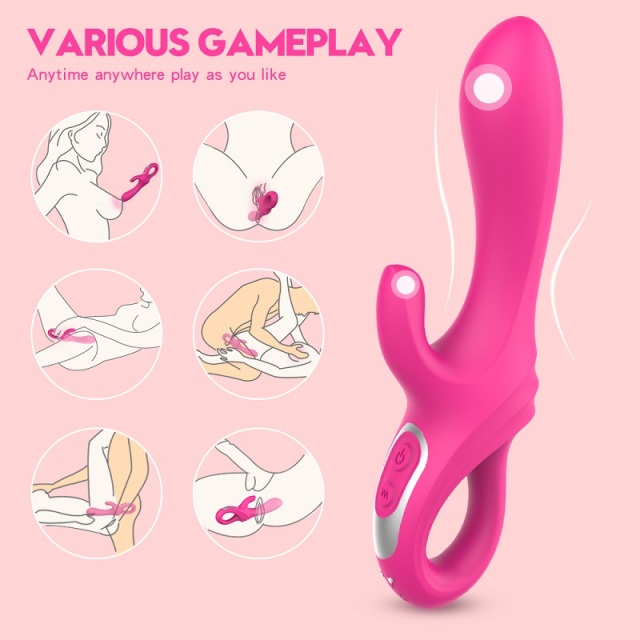 S139 new hot dual vibrator sex toys for woman with 9 vibration modes for female clit and g spot masturbation