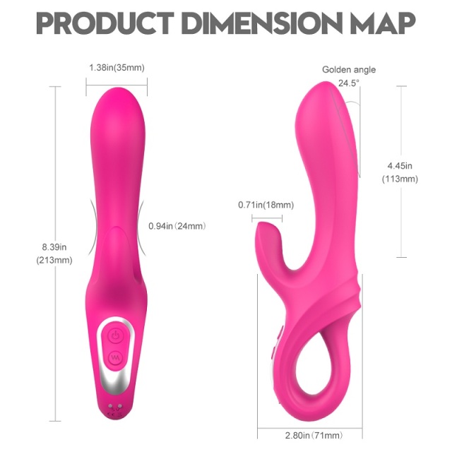 S139 new hot dual vibrator sex toys for woman with 9 vibration modes for female clit and g spot masturbation