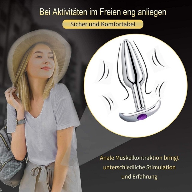 curve anal plug jewel detachable metal silver quaige sexshop for prostate massage