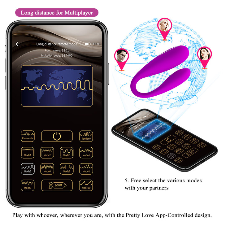 pretty love 12 vibration  Mobile APP Long-distance Control vibrator  BI-014582HP