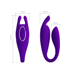 pretty love 12 vibration functions Memory remote control vibrator sex toys for lady BI-014700W
