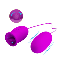 pretty love 12 vibration and tongue licking vibration love egg BI-014749