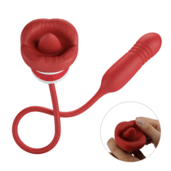 pretty love 5 vibration 5 thrusting settings 5 licking settings vibrator for woman BI-300075