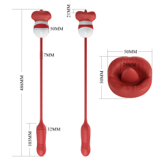 pretty love 5 vibration 5 thrusting settings 5 licking settings vibrator for woman BI-300075
