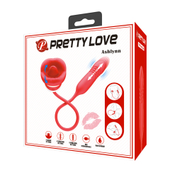 pretty love 5 vibration 5 thrusting settings 5 licking settings vibrator for woman BI-300075