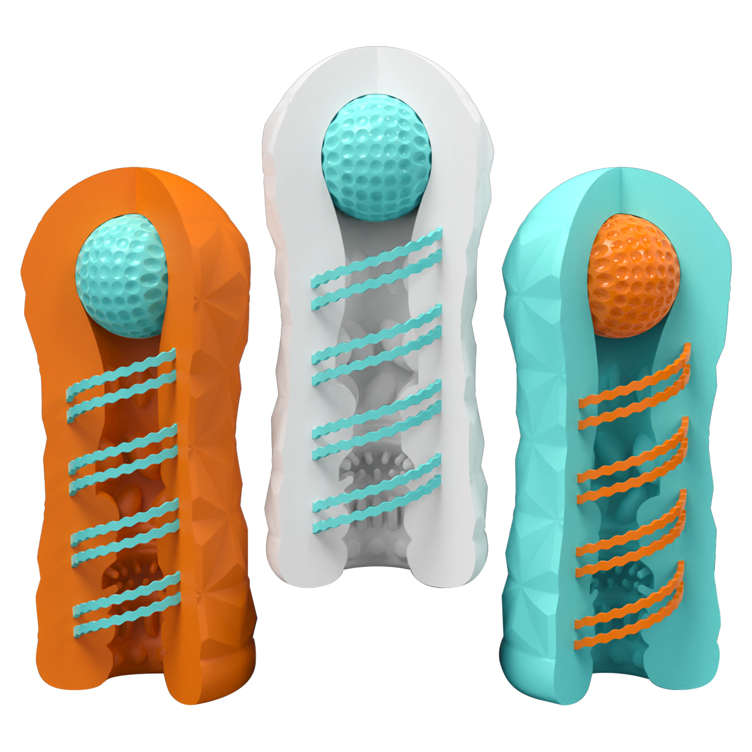 Pretty Love Male Masturbator Set with Whirl Coil & Stimulation Balls – 3 Types, 15 Pieces – BM-009229T6H