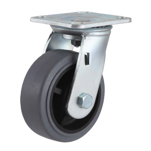 6" x 2" Conductive TPR Wheel,4.5" x 4" Top Plate Swivel Casters, 617 lbs Load Rating