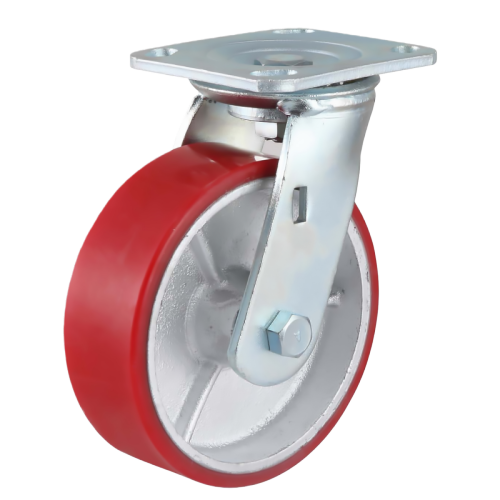 6" x 2" Polyurethane Wheel,4.5" x 4" Top Plate Swivel Casters, 904 lbs Load Rating