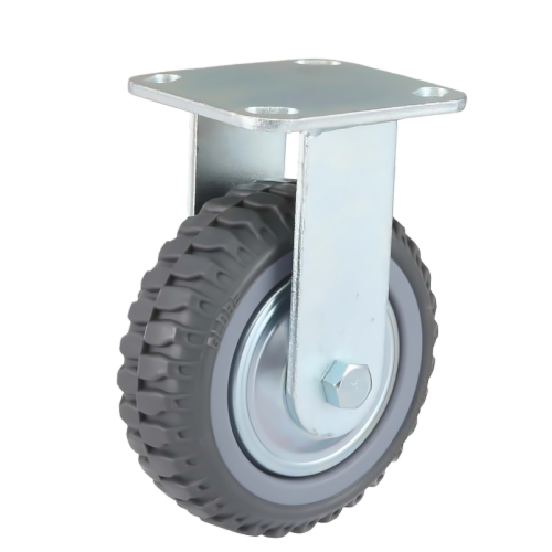 4" x 2" Polyurethane Wheel,4.5" x 4" Top Plate Rigid Casters, 617 lbs Load Rating