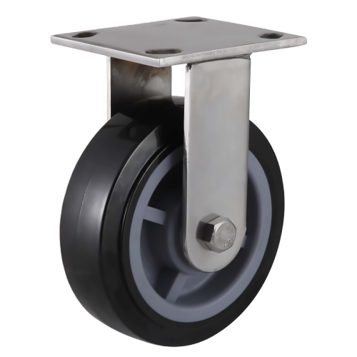 5" x 2" Premium PU Wheel,4.5" x 4" Top Plate Rigid Casters, 772 lbs Load Rating