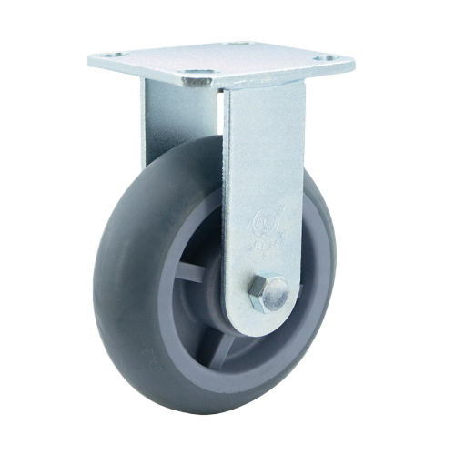 5" x 2" Premium TPR Wheel,4.5" x 4" Top Plate Rigid Casters, 375 lbs Load Rating