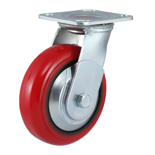 8" x 2" Polyurethane Wheel,4.5" x 4" Top Plate Swivel Casters, 926 lbs Load Rating