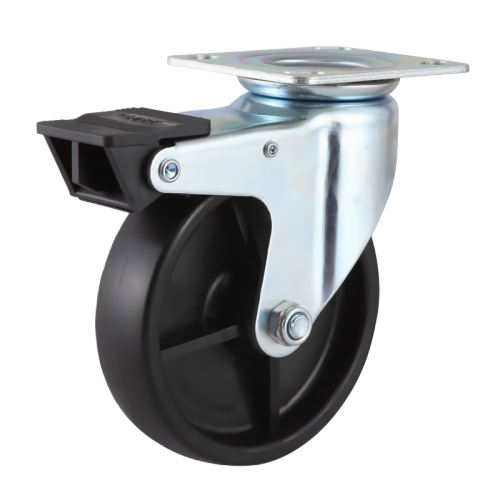 8" x 2" Phenolic Wheel,4.5" x 4" Top Plate Swivel Casters with Nylon Total Lock, 772 lbs Load Rating