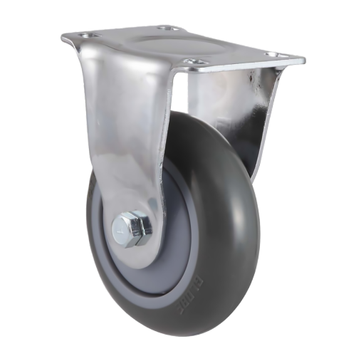 1.5" x 1" Noise Reducing PU Wheel,2.6" x 2" Top Plate Rigid Casters, 110 lbs Load Rating