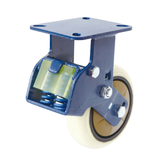 8" x 2" Polyurethane Wheel,5.5" x 4.3" Spring Loaded Casters, 882 lbs Load Rating