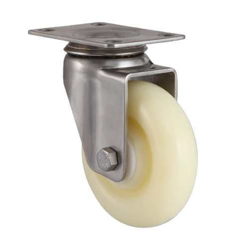 3" x 1.5" Nylon Wheel,3.7" x 2.6" Top Plate Swivel Casters, 220 lbs Load Rating