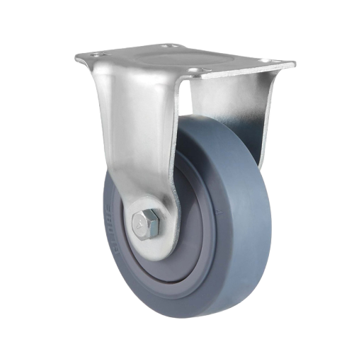 3" x 1.5" Premium TPR Wheel,3.7" x 2.6" Top Plate Rigid Casters, 176 lbs Load Rating