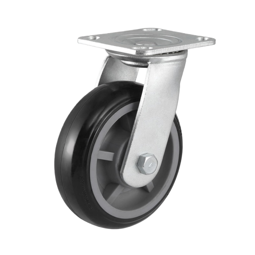 6" x 2" Premium PU Wheel,4.5" x 4" Top Plate Swivel Casters, 661 lbs Load Rating