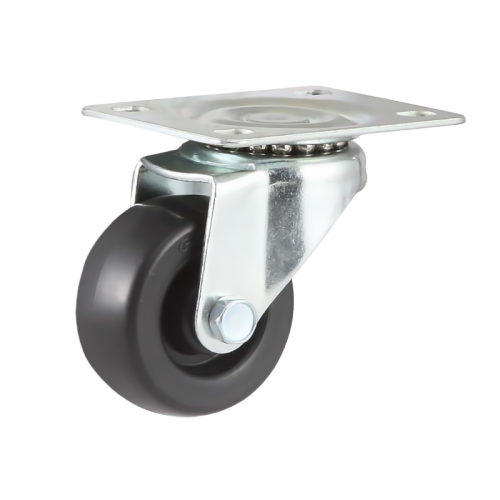 2" x 1" PP Wheel,2.8" x 2.2" Top Plate Swivel Casters, 132 lbs Load Rating