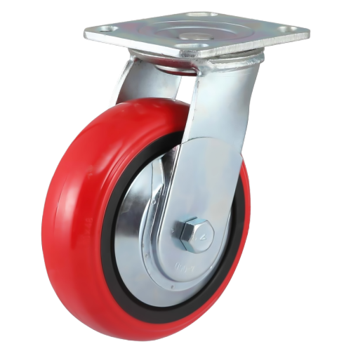 6" x 2" Premium PU Wheel,4.5" x 4" Top Plate Swivel Casters, 904 lbs Load Rating