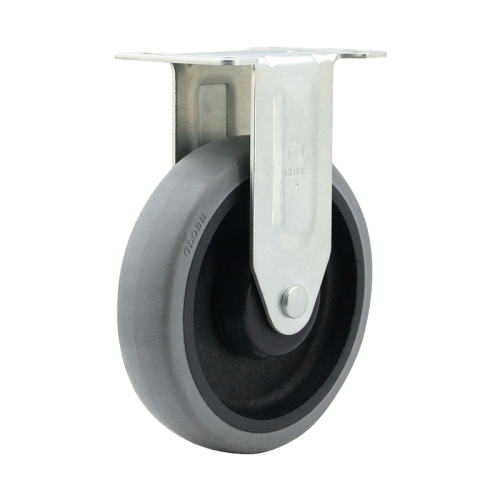 5" x 1" Conductive TPR Wheel,3.7" x 2.6" Top Plate Rigid Casters, 220 lbs Load Rating