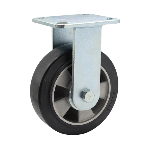 8" x 2" Rubber Wheel,4.5" x 4" Top Plate Rigid Casters, 882 lbs Load Rating