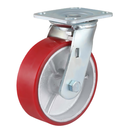 4" x 2" Polyurethane Wheel,4.5" x 4" Top Plate Swivel Casters, 617 lbs Load Rating